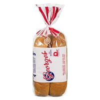 Georges 9'' sub bread, 9 inch submarine buns 4 pack