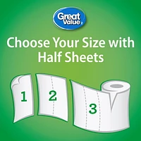 Great Value Ultra Paper Towels, 12 Equal 26 Rolls, 98 Sheets/roll, 2-ply, 98 Sheets/roll