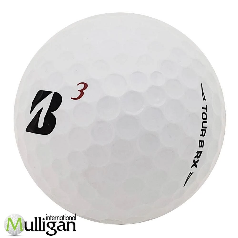 Mulligan - 12 Bridgestone Tour B RX 2021 (B) 5A Recycled Used Golf Balls, White