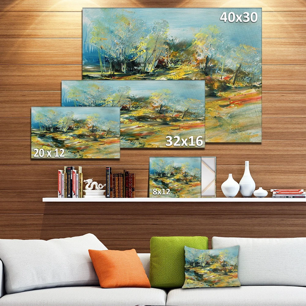 Design Art Abstract Landscape Canvas Print