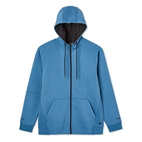 Haut à capuchon en molleton zippé sur la longueur Athletic Works pour hommes Tailles P-2XL