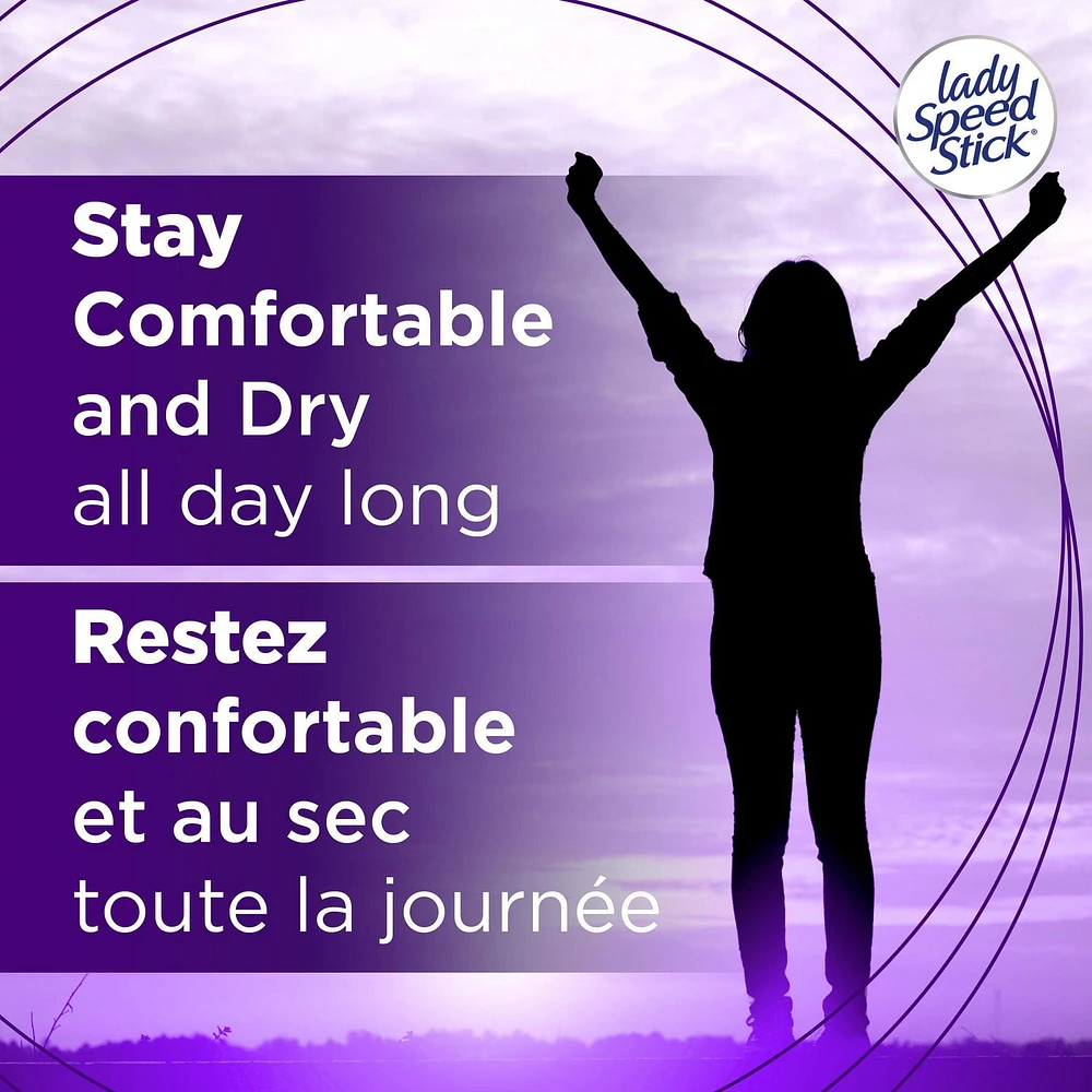 Lady Speed Stick Déodorant Antisudorifique pour Femmes, Infusions Fraîches, Éclat de Fraise, 65 g (Paquet de 2) Lady Speed Stick Antiperspirant Deodoran