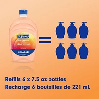 Softsoap Savon Liquide pour les Mains Pêche Juteuse, Bouteille Rechargeable de 1,47 Litre