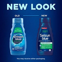Selsun Blue Shampooing anti-pelliculaire 2 en 1, 300 ml – Aide à contrôler les pellicules, les démangeaisons et desquamation associées aux pellicules, nettoie et revitalise en une même  étape 300 ml