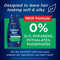 Selsun Blue Shampooing anti-pelliculaire 2 en 1, 300 ml – Aide à contrôler les pellicules, les démangeaisons et desquamation associées aux pellicules, nettoie et revitalise en une même  étape 300 ml