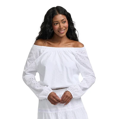 Haut à manches longues et à œillets Mexx pour femme XS-XXL
