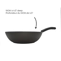 Starfrit 12 inch Cast Iron Wok, Non-stick