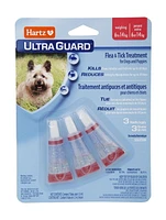 Hartz Ultraguard Flea & Tick Treatment for Dogs And Puppies 6 to 14 Kg, Each package contains 3 tubes, usage 1 tube per month.  Do not use on dogs under 12 weeks of age.