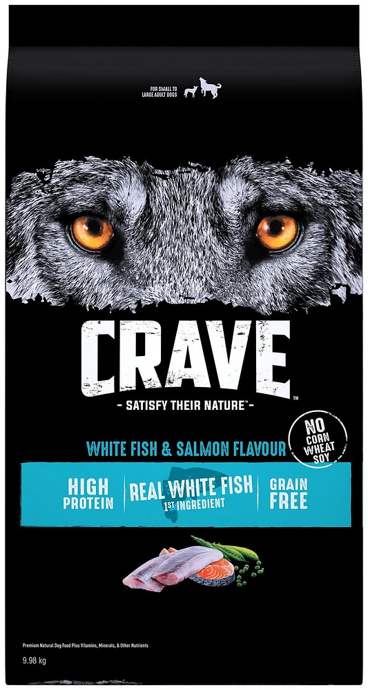 Crave Real Salmon & White Fish High Protein Dry Dog Food