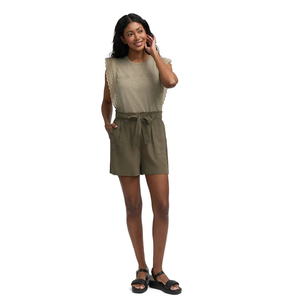 Short en lin à œillets Mexx pour femme XS-XXL