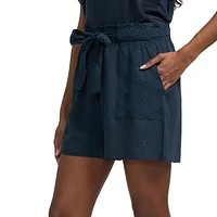Mexx Women’s Linen Eyelet Shorts