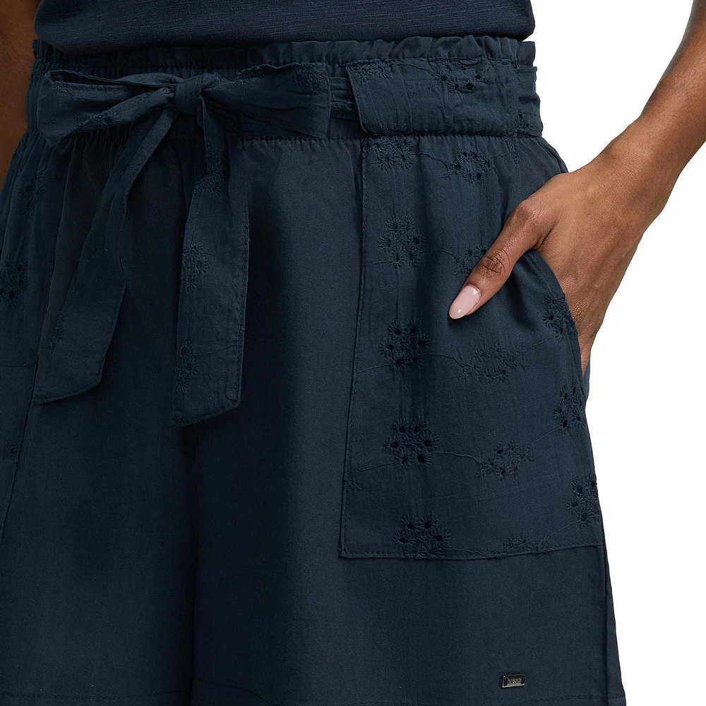 Mexx Women’s Linen Eyelet Shorts