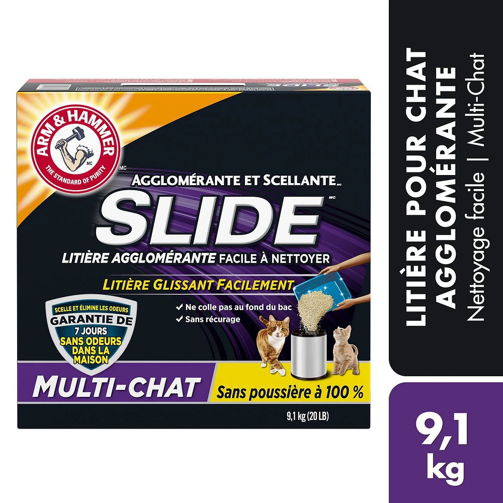 Arm & Hammer Slide Multi-Cat Clumping Cat Litter, 9.1 kg