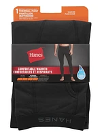 Hanes Men's Thermal Pant, Comfortable Warmth Everyday Lightweight Underwear Pack of 1