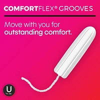 U by Kotex Click Compact Tampons, Super Plus Absorbency, Unscented, 32 Count