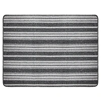 2x4' Linden Grey Tufted Stripe Floormat