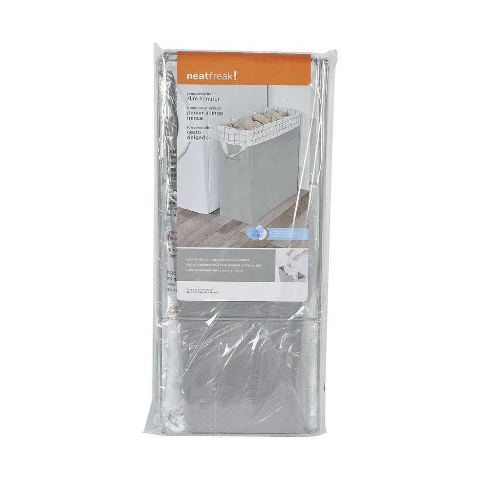 neatfreak! Slim Laundry Hamper, with Removable Bag