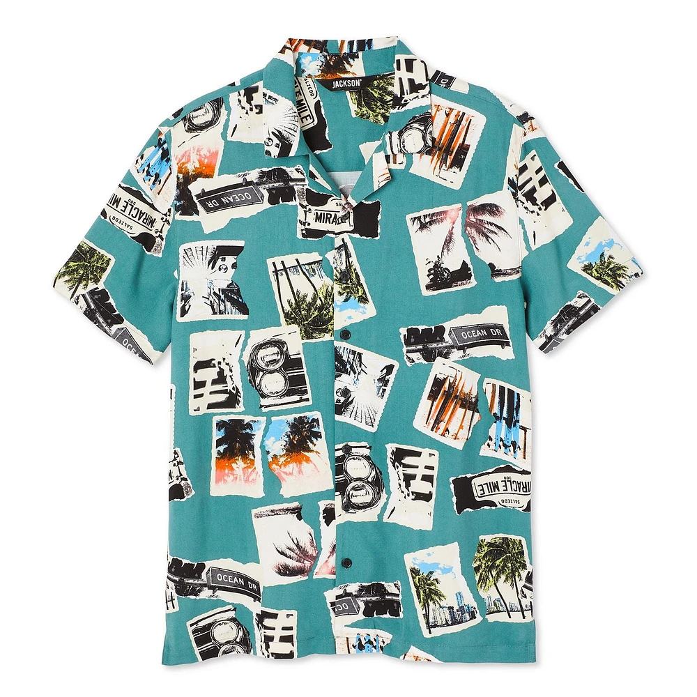 Chemise de vacances à manches courtes Jackson pour garçons Tailles M-TTG