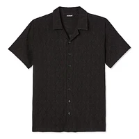 Chemise de vacances texturée à manches courtes Jackson pour garçons Tailles M-TTG