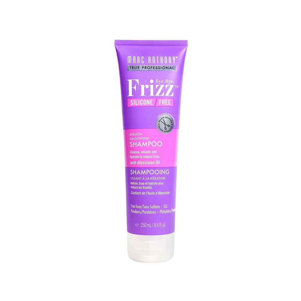 Marc Anthony Bye Bye Frizz Silicone Free Keratin Smoothing Shampoo, 250 mL