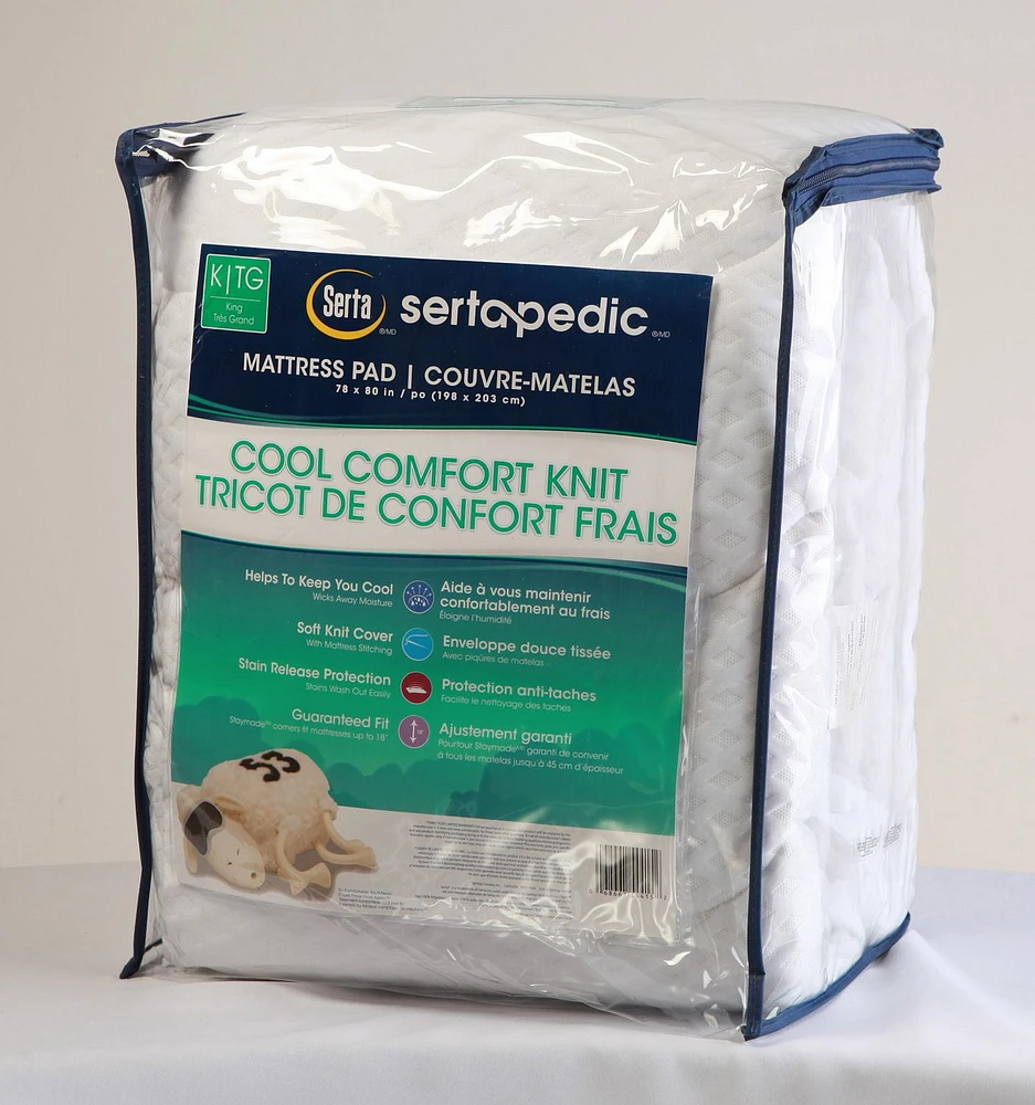 Sertapedic Cool Comfort Knit Mattress Pad King