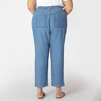 Devoted Taille Plus Femme Pantalon de jogging ample à jambes larges Joggers amples