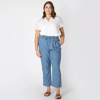 Devoted Taille Plus Femme Pantalon de jogging ample à jambes larges Joggers amples
