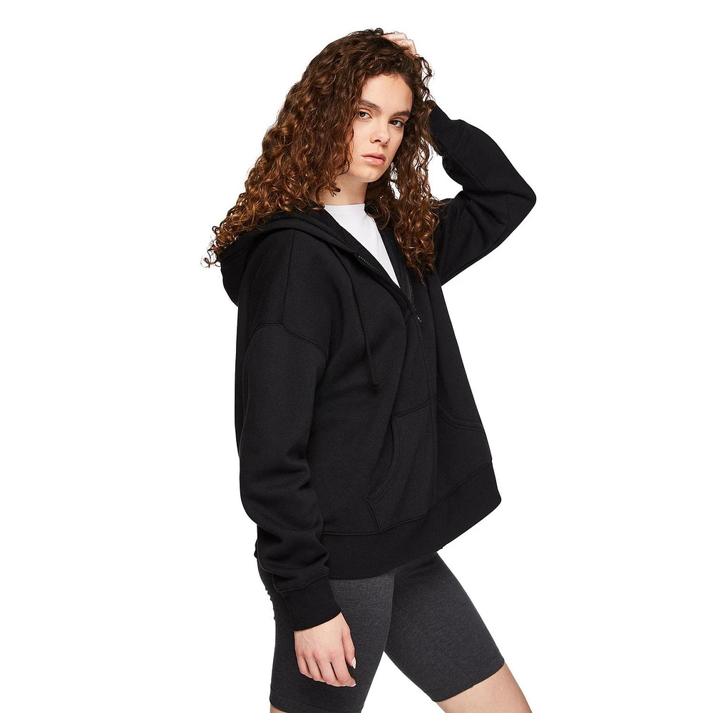No Boundaries Women's Oversized Zip-Up Hoodie, Sizes XS-XXL