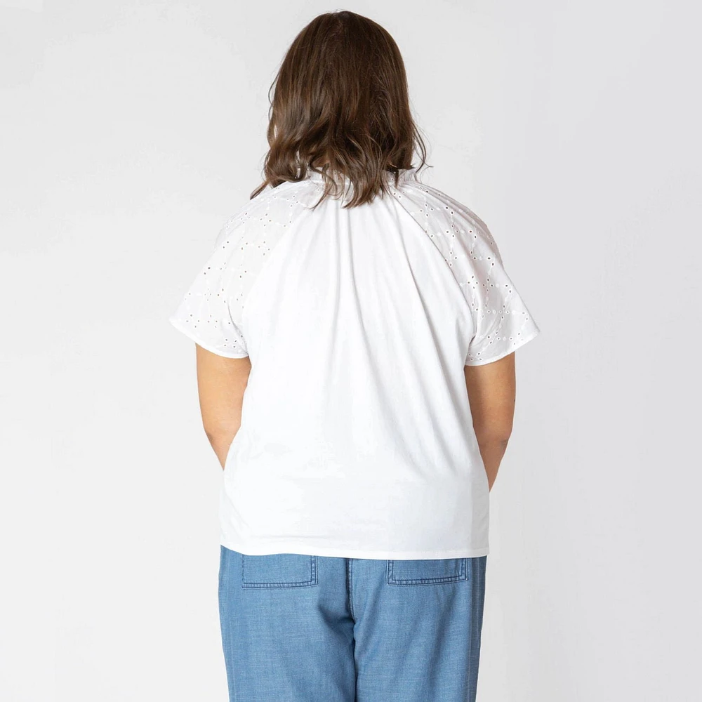 Devoted Taille Plus Femme Blouse à manches courtes