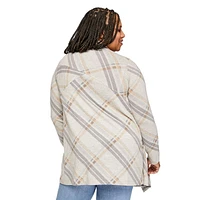 Iyla Women's Plus Waterfall Cardigan, Sizes 1X-4X