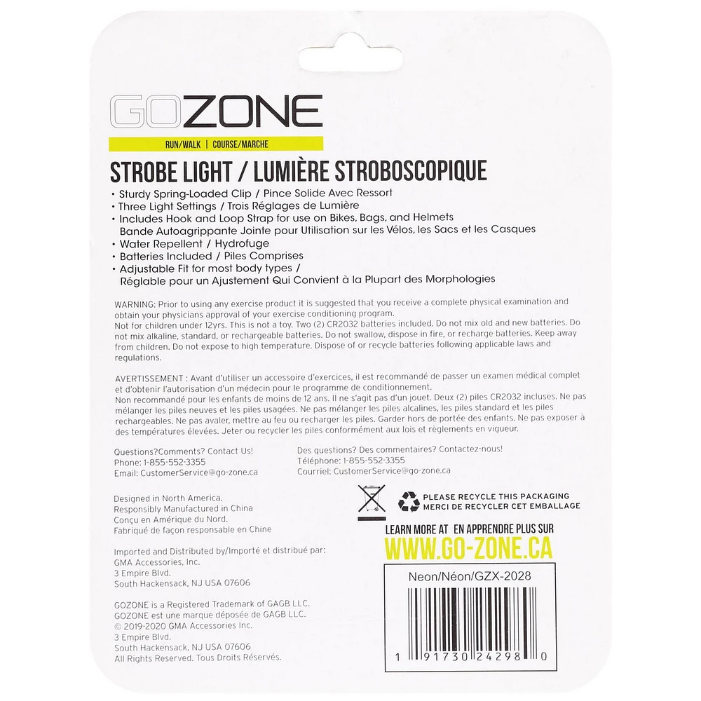 GoZone Strobe Light – Green/Black