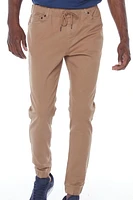 Jeaniologie ™ Men's 5-pocket Classic Cuffed Jogger- Beige