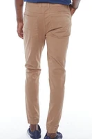 Jeaniologie ™ Men's 5-pocket Classic Cuffed Jogger- Beige