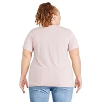 The Pink Closet Women's Plus Graphic Tee, Sizes 1X-4X