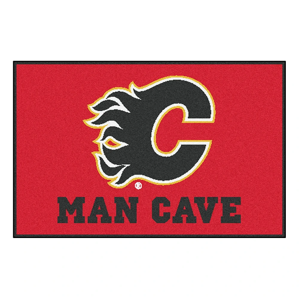 NHL Calgary Flames Man Cave Rug