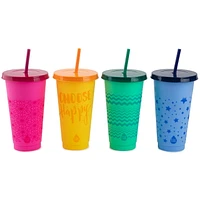 TAL Color Changing Cups, 4 Pack, Pattern