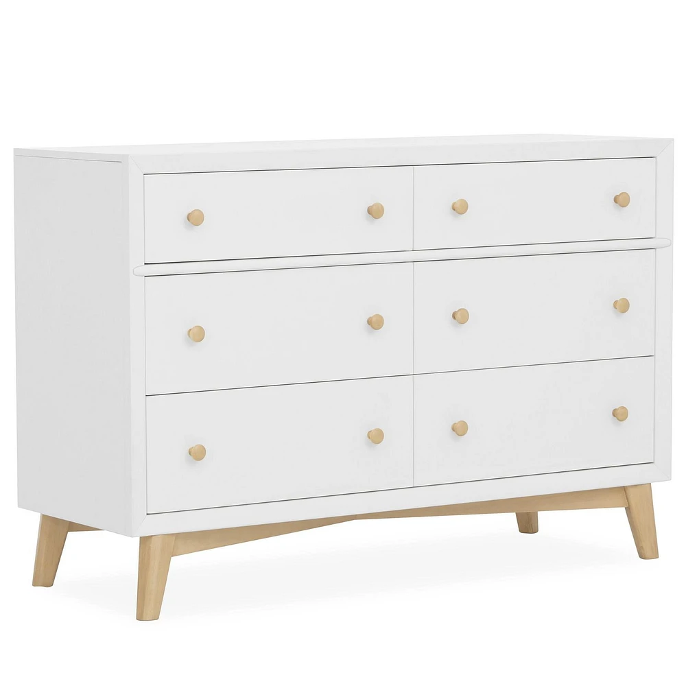 Evolur Loft Antilia Mid-Century Double Dresser