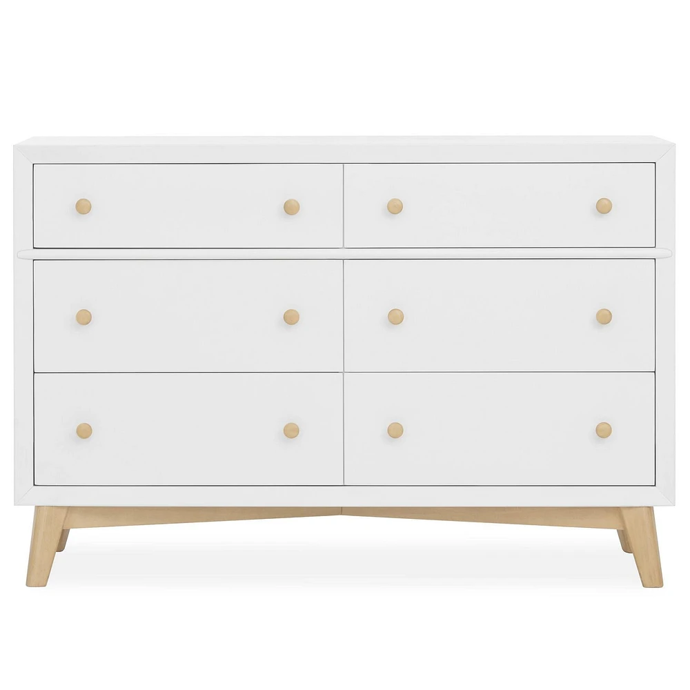 Evolur Loft Antilia Mid-Century Double Dresser