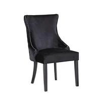 Stonefort Chair (wood legs) in Black SET OF 2