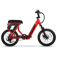 Hyper Radster 20" 36V Electric Bike for Adults. Pedal-Assist, 250W E-Bike Motor, Red