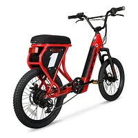 Hyper Radster 20" 36V Electric Bike for Adults. Pedal-Assist, 250W E-Bike Motor, Red