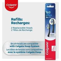 Colgate Keep Manual Toothbrush Deep Clean Refills - 2pk, Colgate Keep Manual Toothbrush