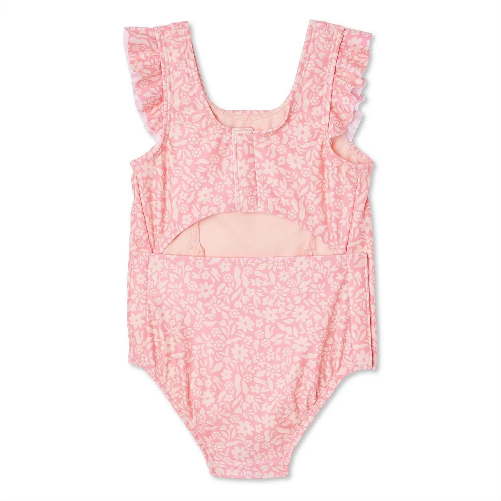 Maillot de bain 1 pièce adaptif George pour petites filles Tailles 2T-5T