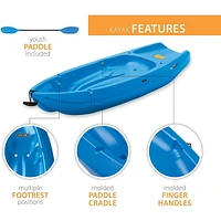 LIFETIME Wave 72" Youth Kayak with Paddle