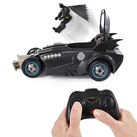 Batman Launch and Defend Batmobile Remote Control Vehicle with Exclusive 4-inch Action Figure, Batman