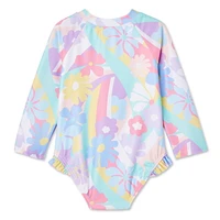 Maillot de bain 1 pièce anti-UV George pour bébés filles Tailles 3-24 mois