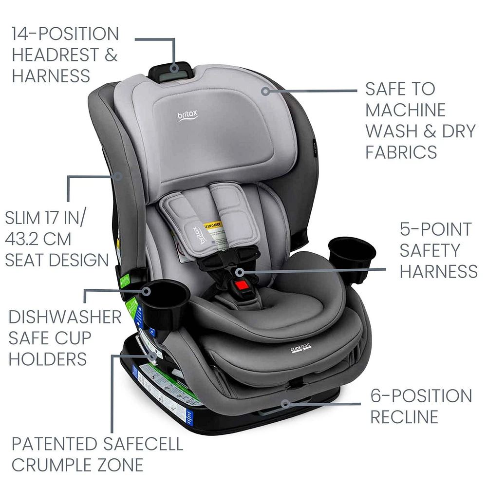 Britax Poplar™ Convertible Car Seat, Stone Onyx