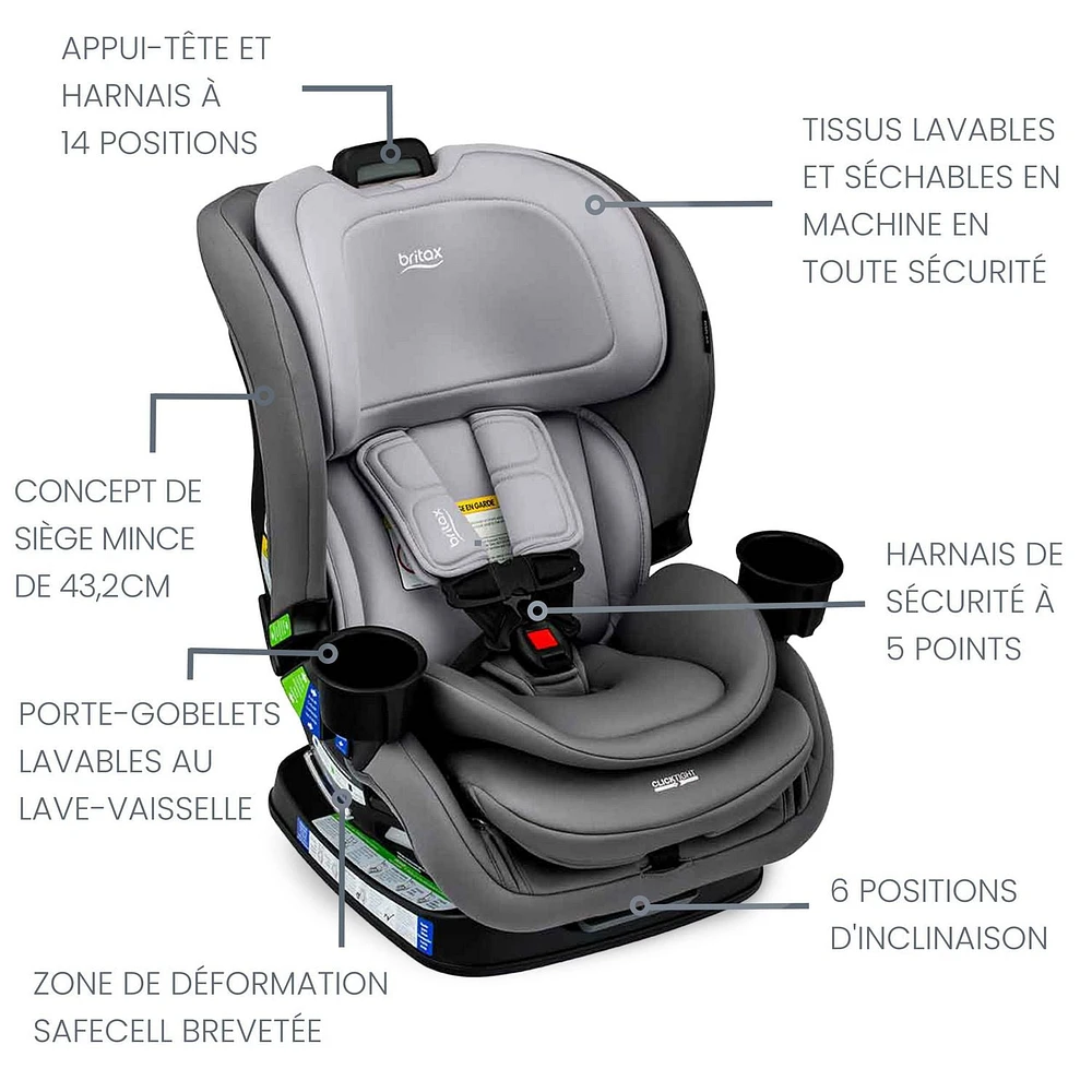 Britax Poplar™ Convertible Car Seat, Stone Onyx