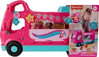 Fisher-Price Little People Barbie Little Dreamcamper RV Playset with Music Lights & 2 Figures, Multilanguage Version, Ages 1 1/2 - 5Y