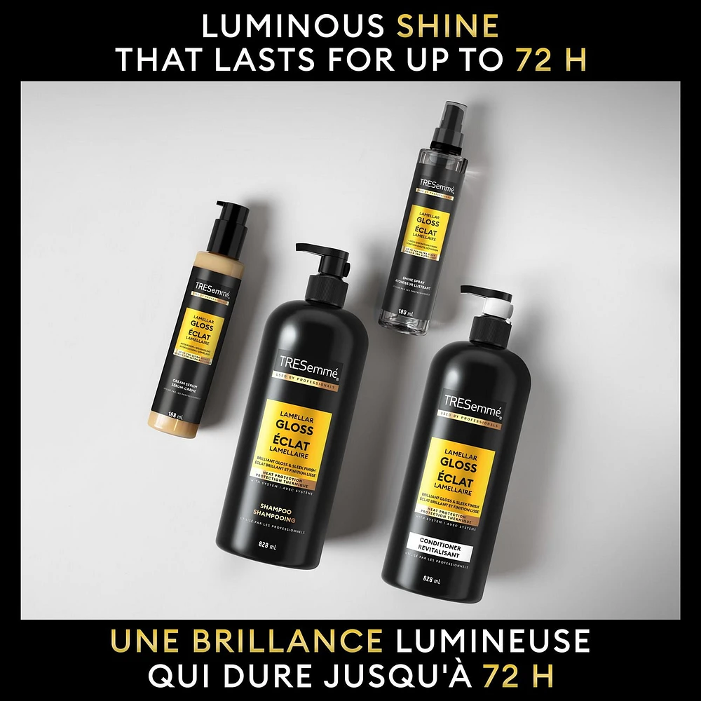 Lamellaire Gloss pour une Brillance Ultra-Intense jusqu'à 72H, TRESemmé Crème-Sérum 168mL